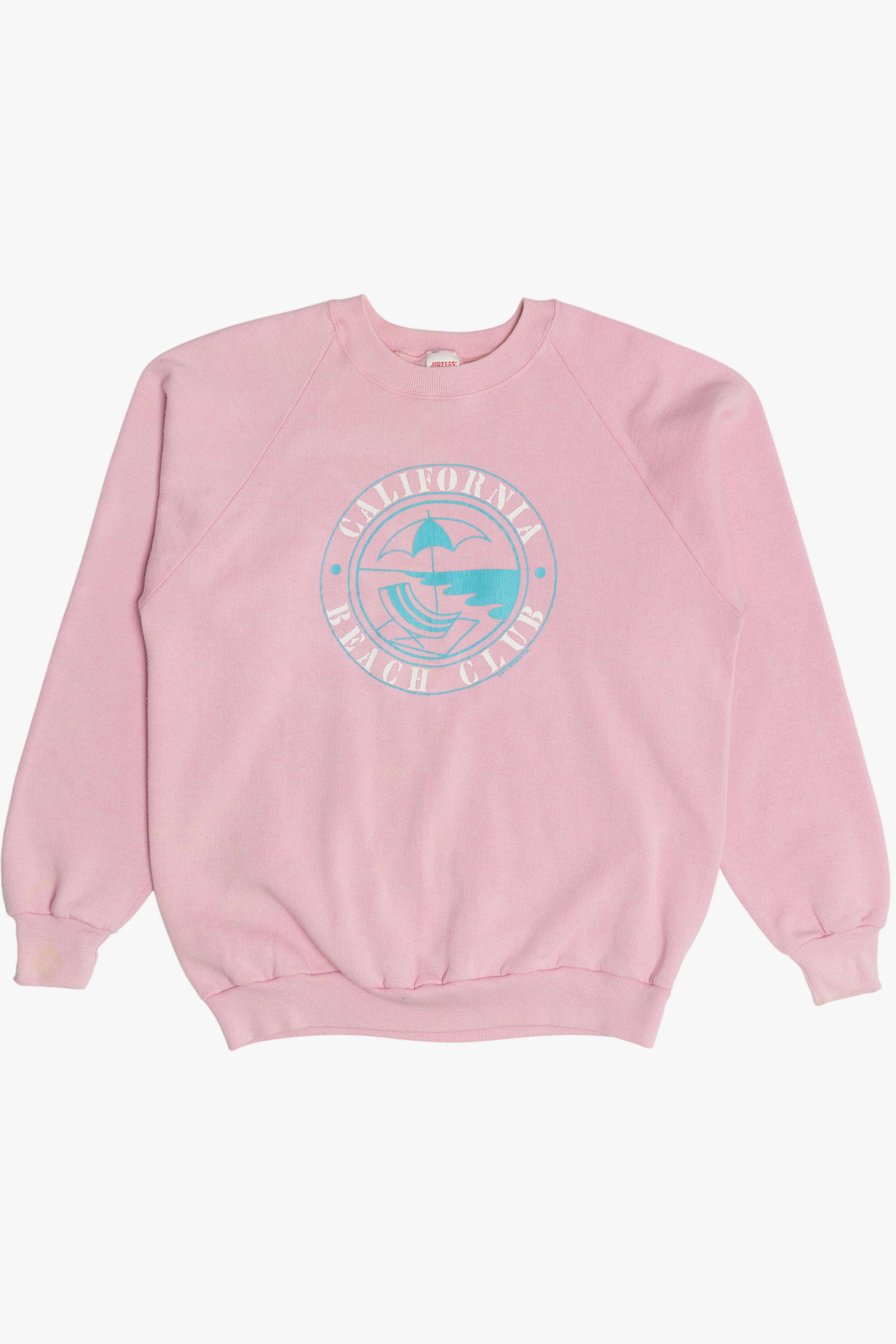 Vintage "California Beach Club" Raglan Sweatshirt (1980s)