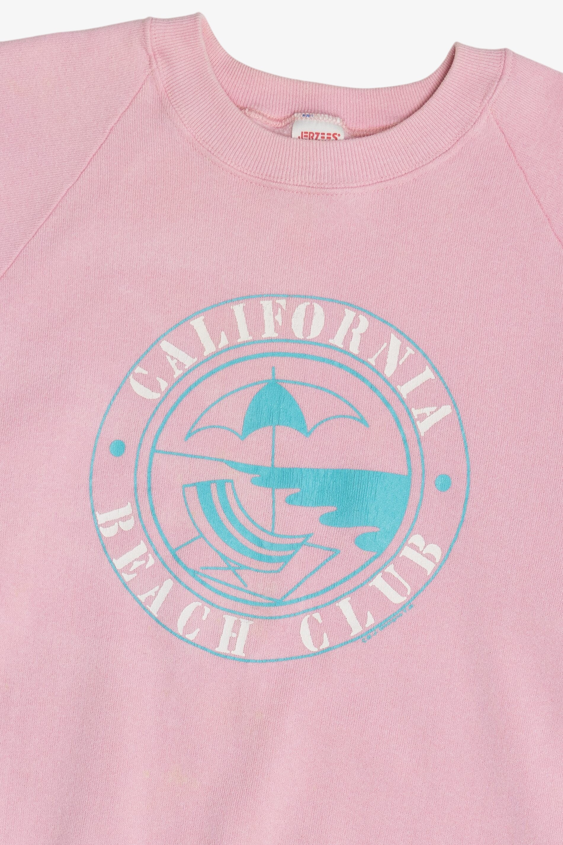 Vintage "California Beach Club" Raglan Sweatshirt (1980s)