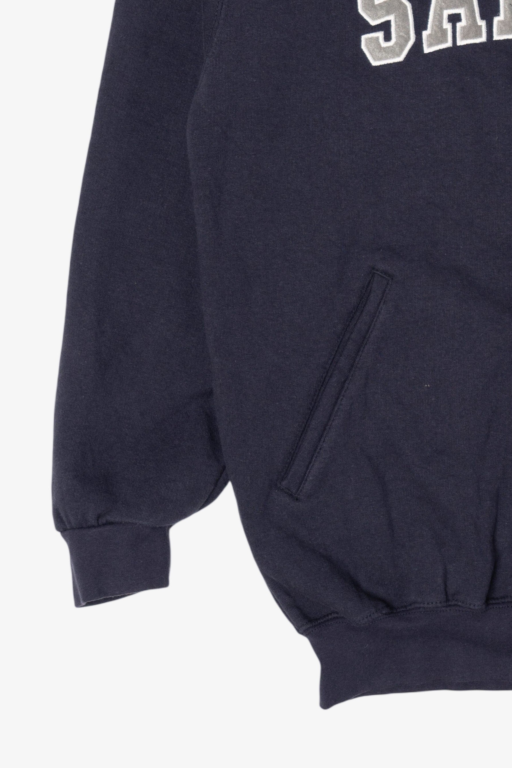 Vintage Navy Blue San Diego Zip Up Sweatshirt (1990s)