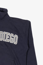 Vintage Navy Blue San Diego Zip Up Sweatshirt (1990s)