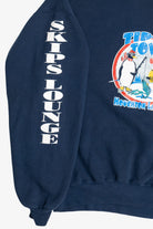 Vintage "Skips Lounge" "Houghton Lake, MI" "USA '98" Penguin Sweatshirt (1990s)