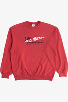 Vintage "Las Vegas Nevada" Red White And Blue Embroidered Sweatshirt (2000s)