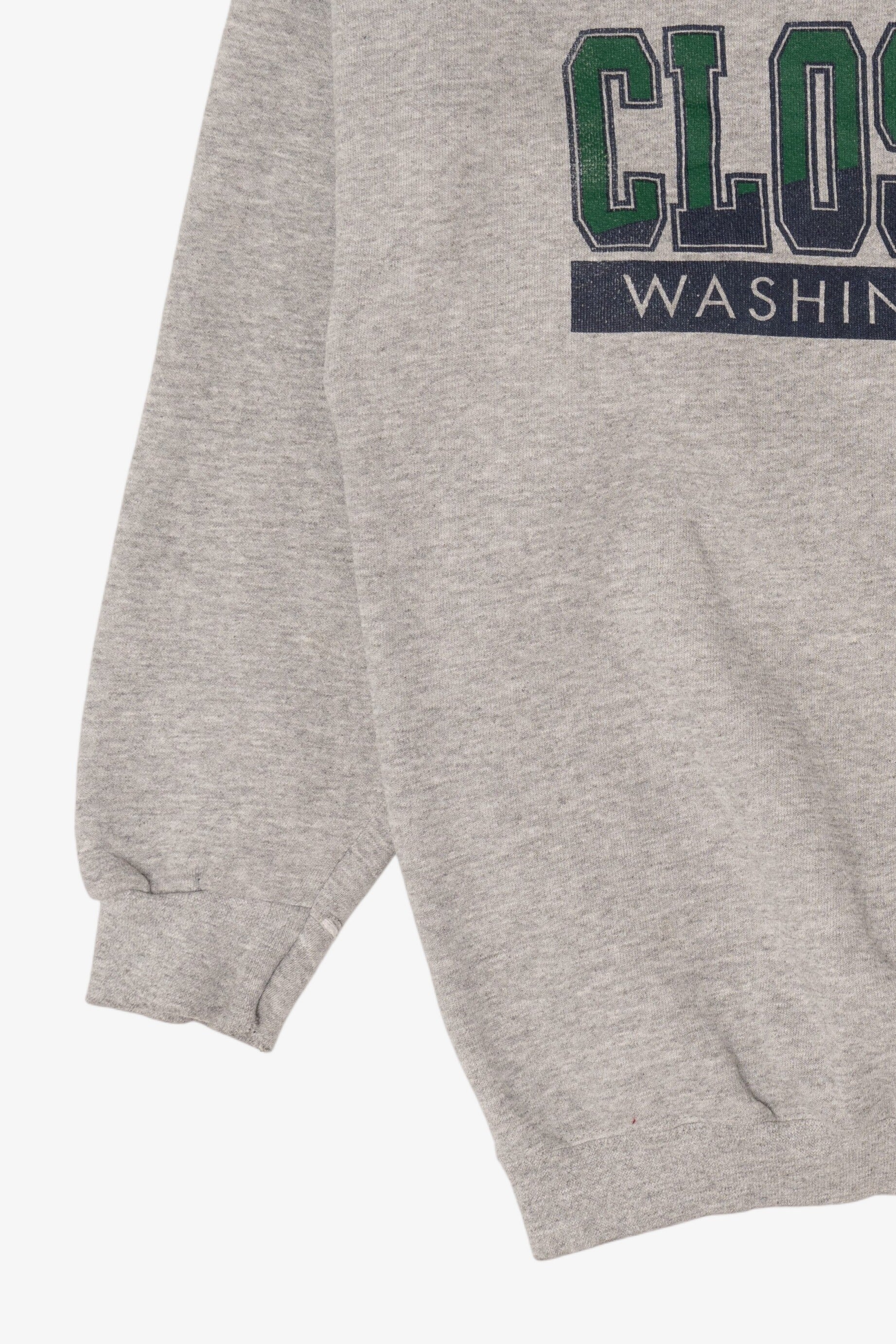Vintage Gray Close Up Washington Sweatshirt (1990s)
