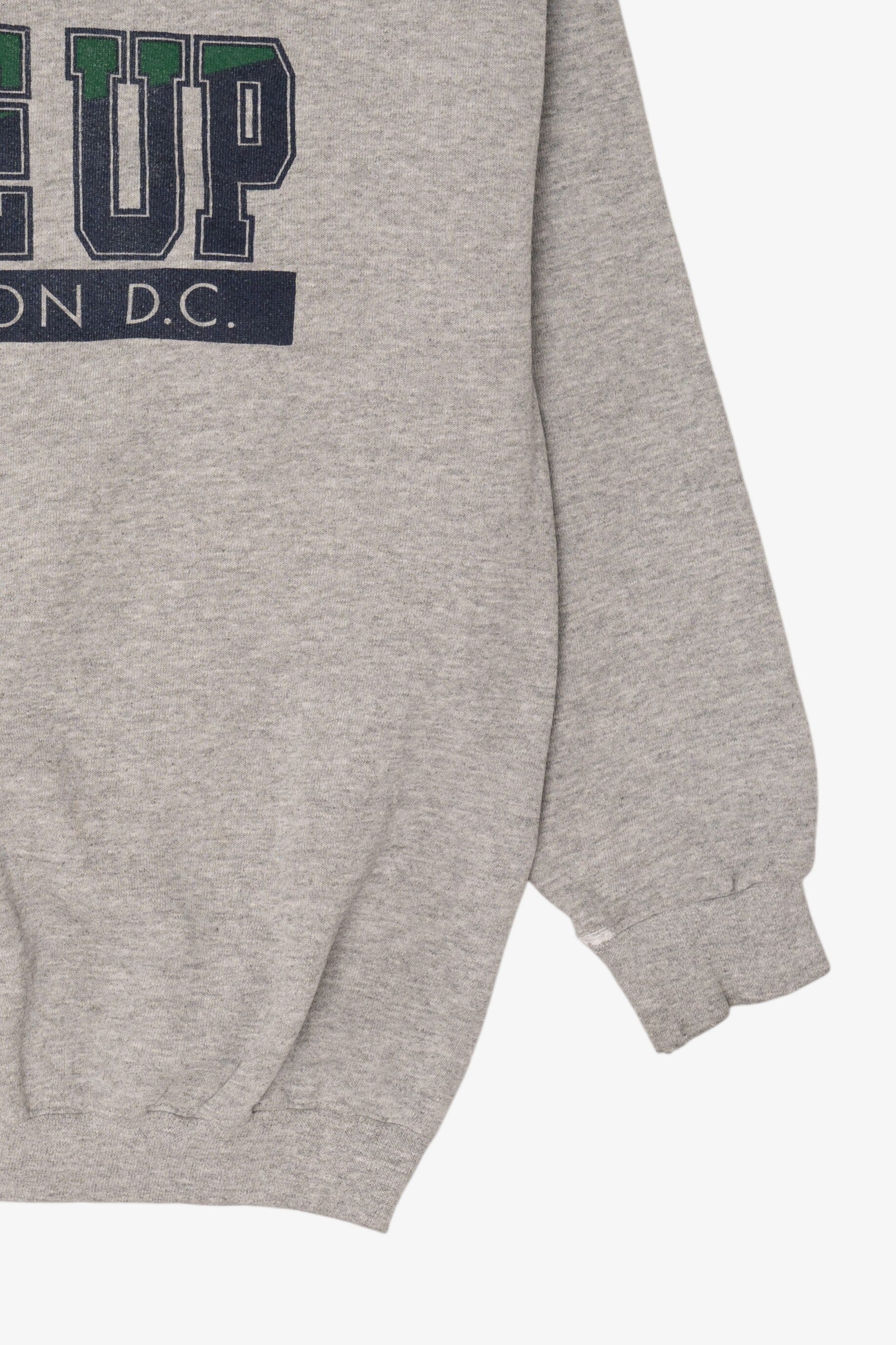 Vintage Gray Close Up Washington Sweatshirt (1990s)