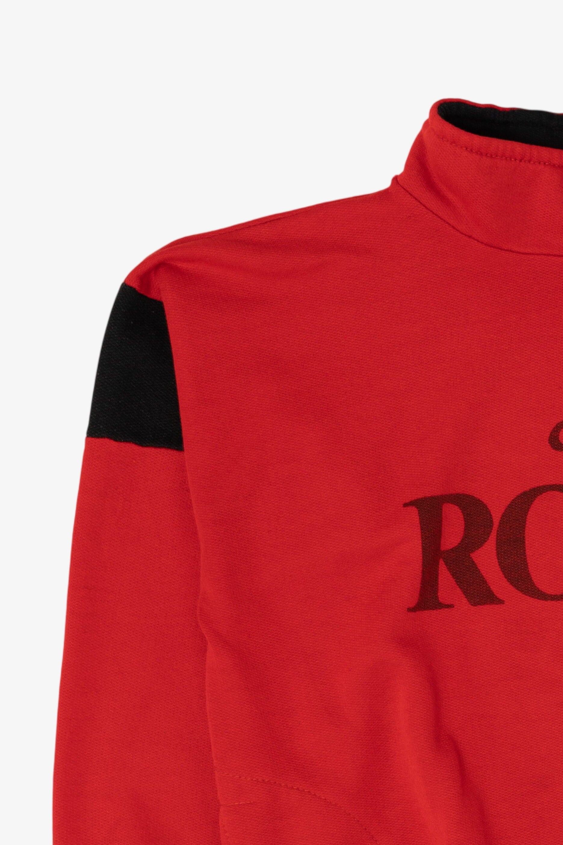 Vintage Red "Ciao Roma" Half Zip Sweatshirt (1990s)