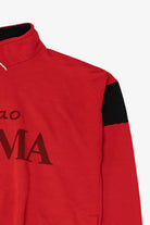 Vintage Red "Ciao Roma" Half Zip Sweatshirt (1990s)