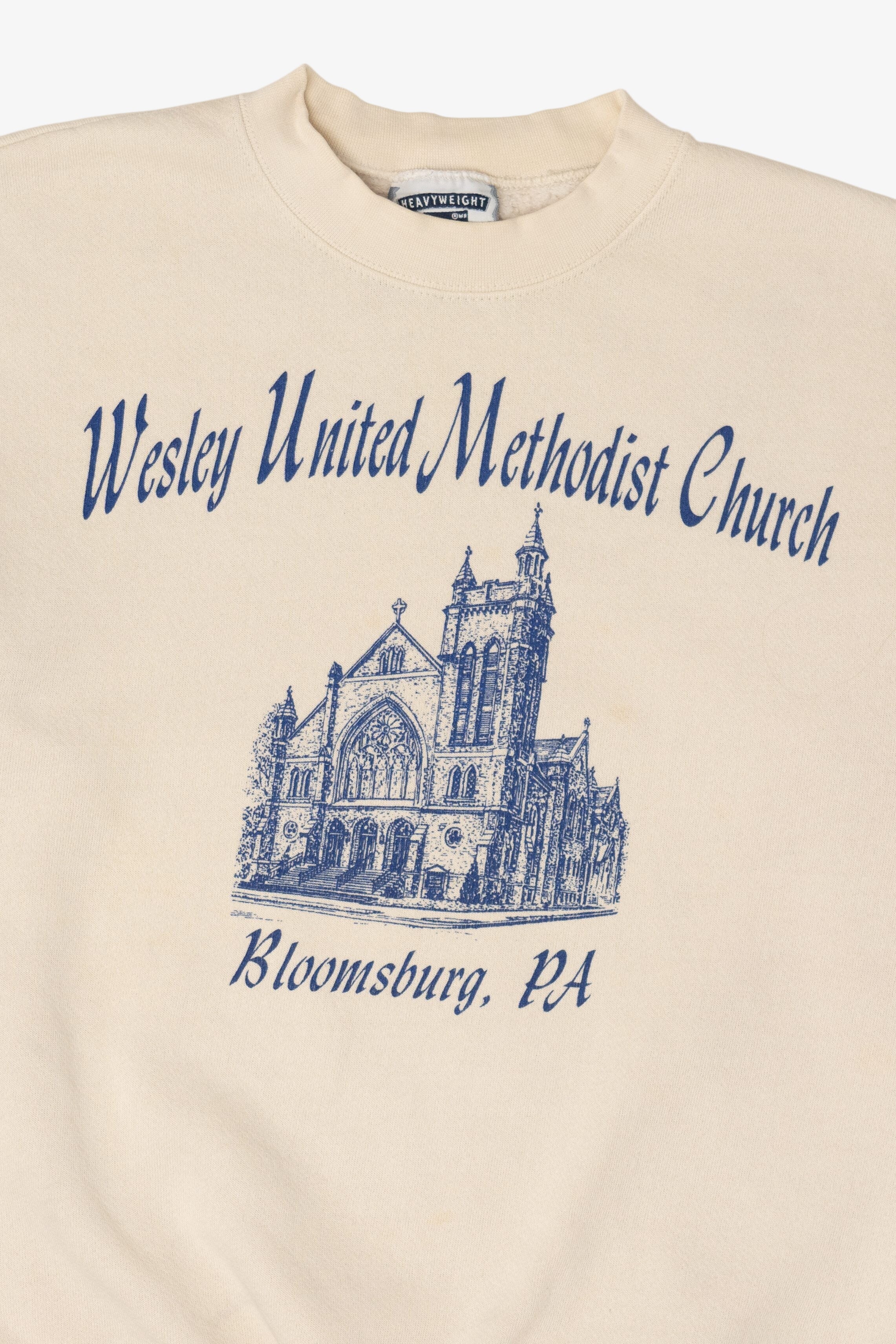 Vintage Ivory Wesley United Methodist Church Bloomsburg, PA Sweatshirt (1990s)