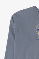 Vintage Blue Embroidered Boston Sweatshirt (1990s)