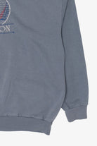 Vintage Blue Embroidered Boston Sweatshirt (1990s)