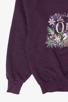 Vintage Plum "Oregon" Birds In Winter Sweatshirt (1990s)