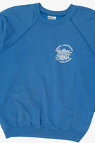 Vintage Blue White Mountains New Hampshire Raglan Sweatshirt (1990s)