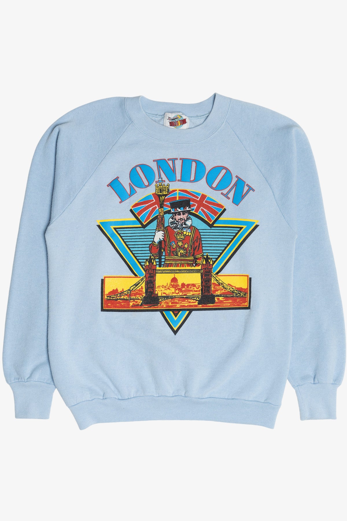 Vintage London "British Isles" Map Raglan Sweatshirt (1990s)