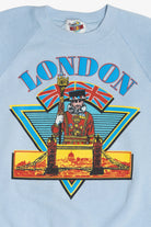 Vintage London "British Isles" Map Raglan Sweatshirt (1990s)