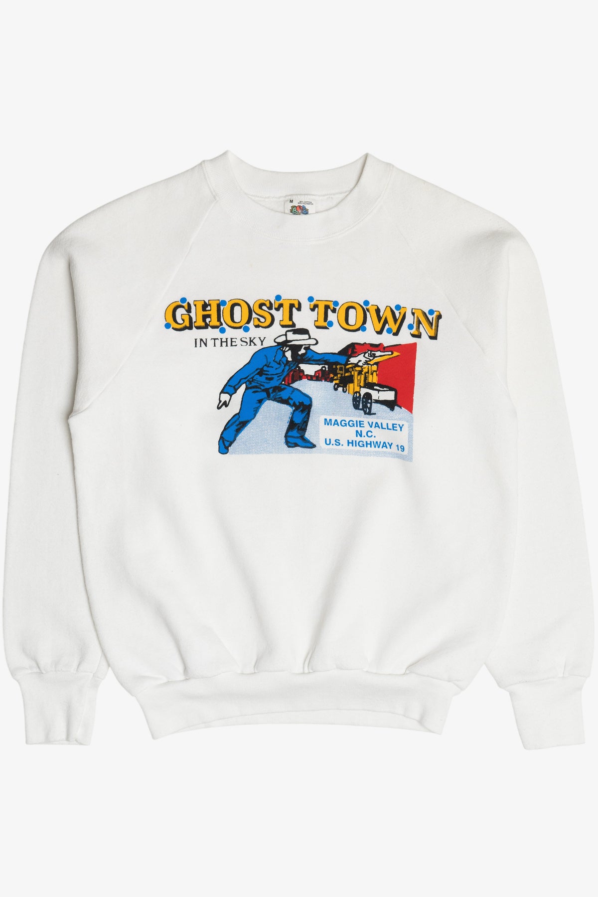 Vintage "Ghost Town In The Sky" Maggie Valley Amusement Park Sweatshirt (1990s)