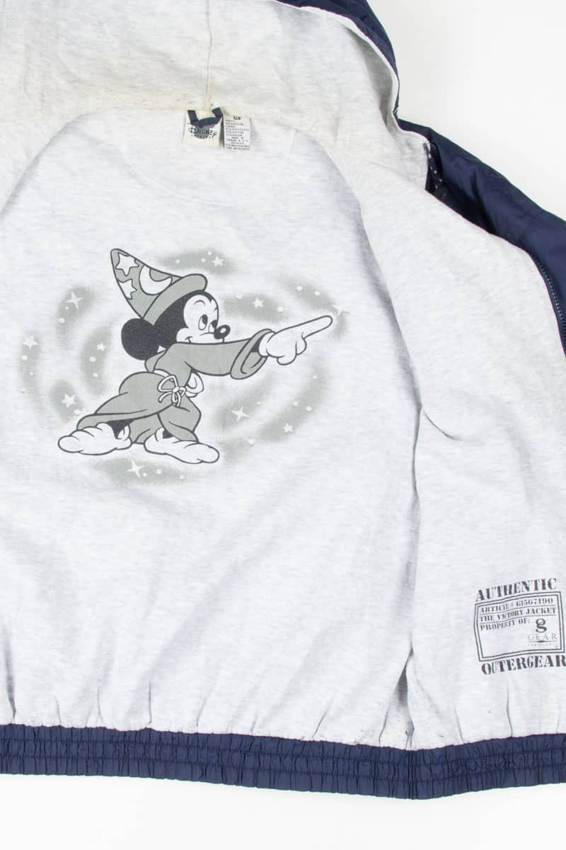 Sorcerer Mickey Mouse Embroidered Windbreaker