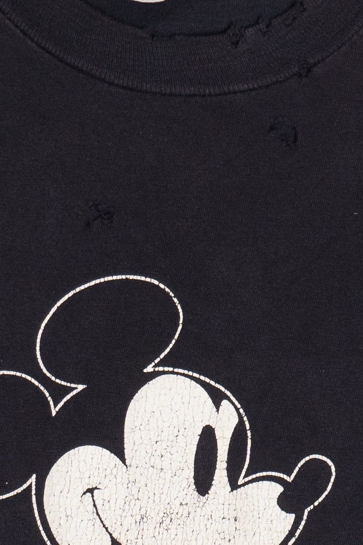Vintage Distressed Mickey Mouse Disney T-Shirt (1980s)