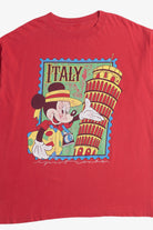 Vintage Mickey Mouse "Italy" "Epcot Center" Disney World Souvenir T-Shirt (1990s)