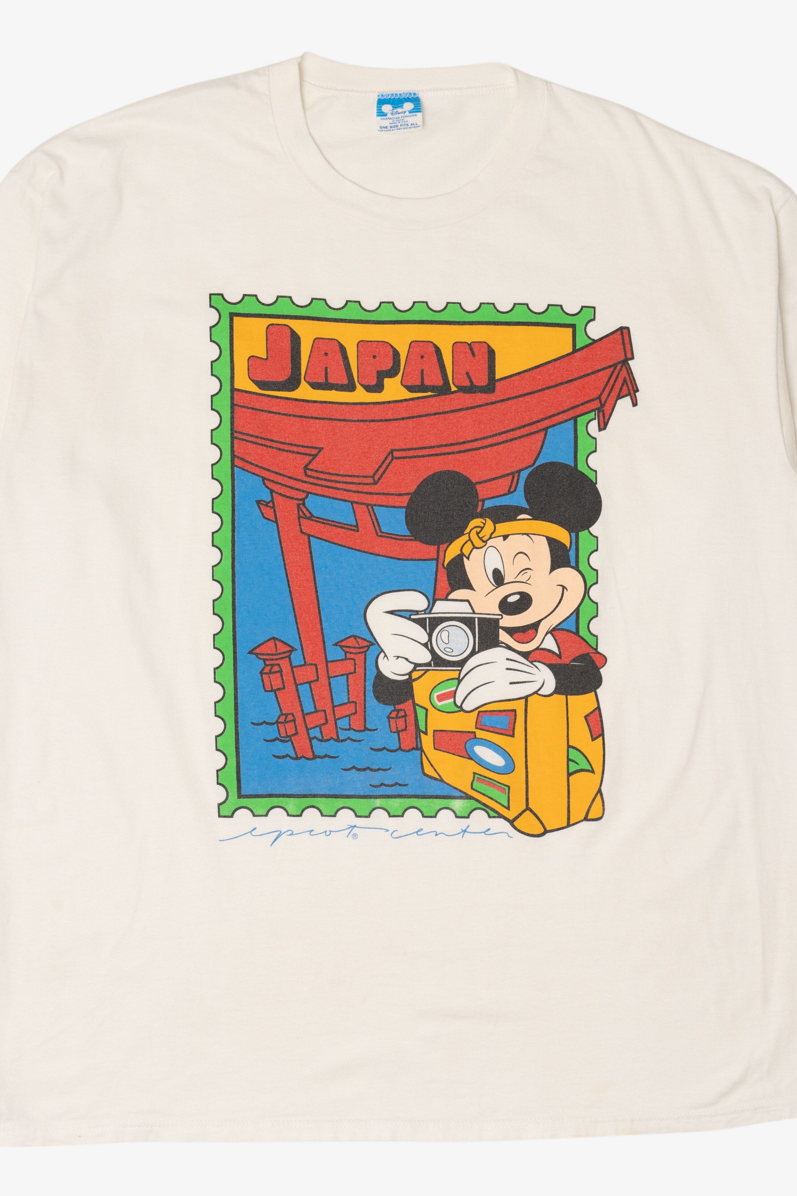 Vintage Disney Mickey Mouse In Japan Single Stitch T-Shirt (1990s)