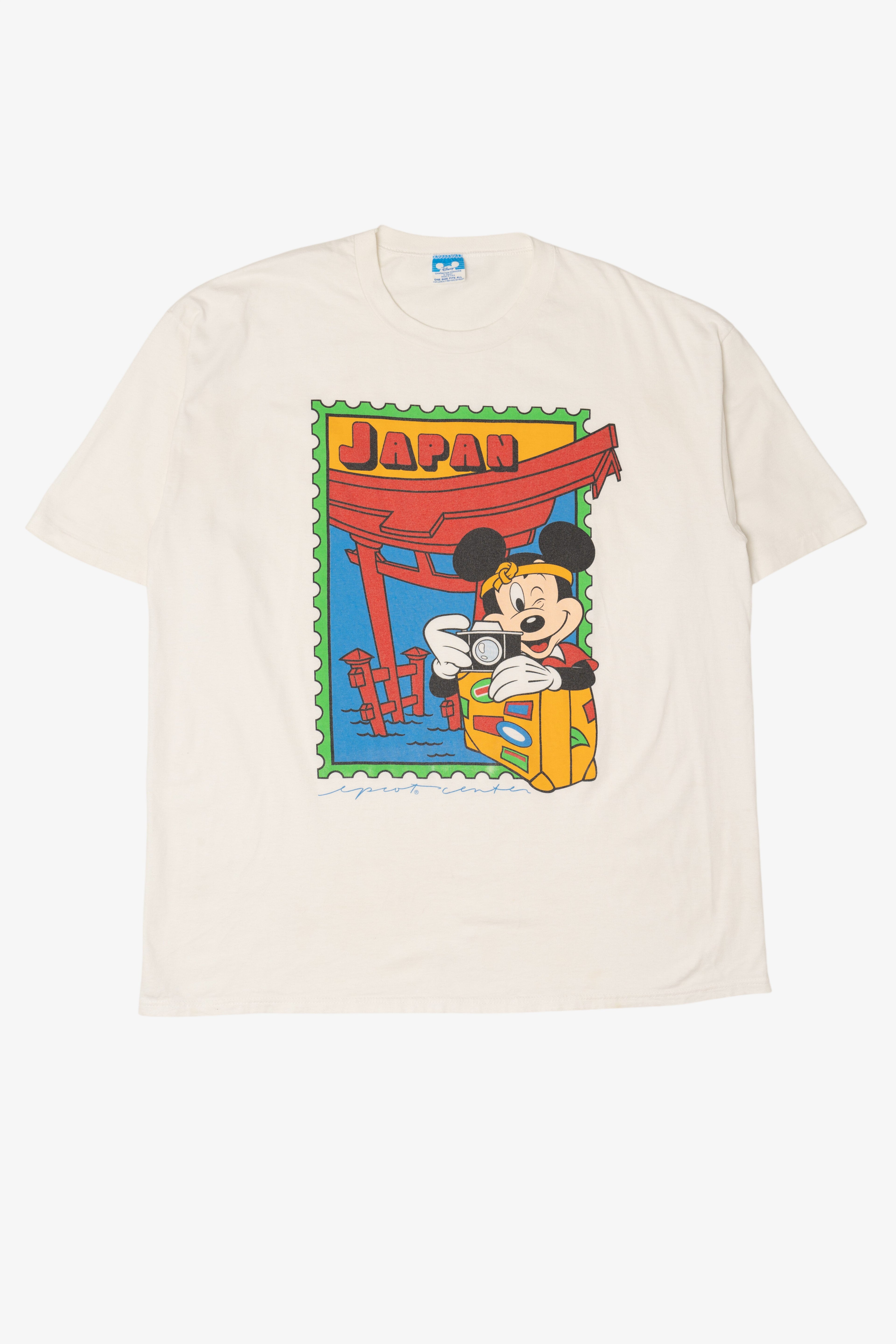 Vintage Disney Mickey Mouse In Japan Single Stitch T-Shirt (1990s)