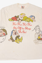 Vintage Disney Snow White Dwarfs "Hi-Ho It's Off To Sleep We Go" All Over Print Pajama T-Shirt (1990s)