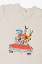 Vintage Disney Mickey Mouse And Friends In Car Front/Back Single Stitch T-Shirt (1990s)