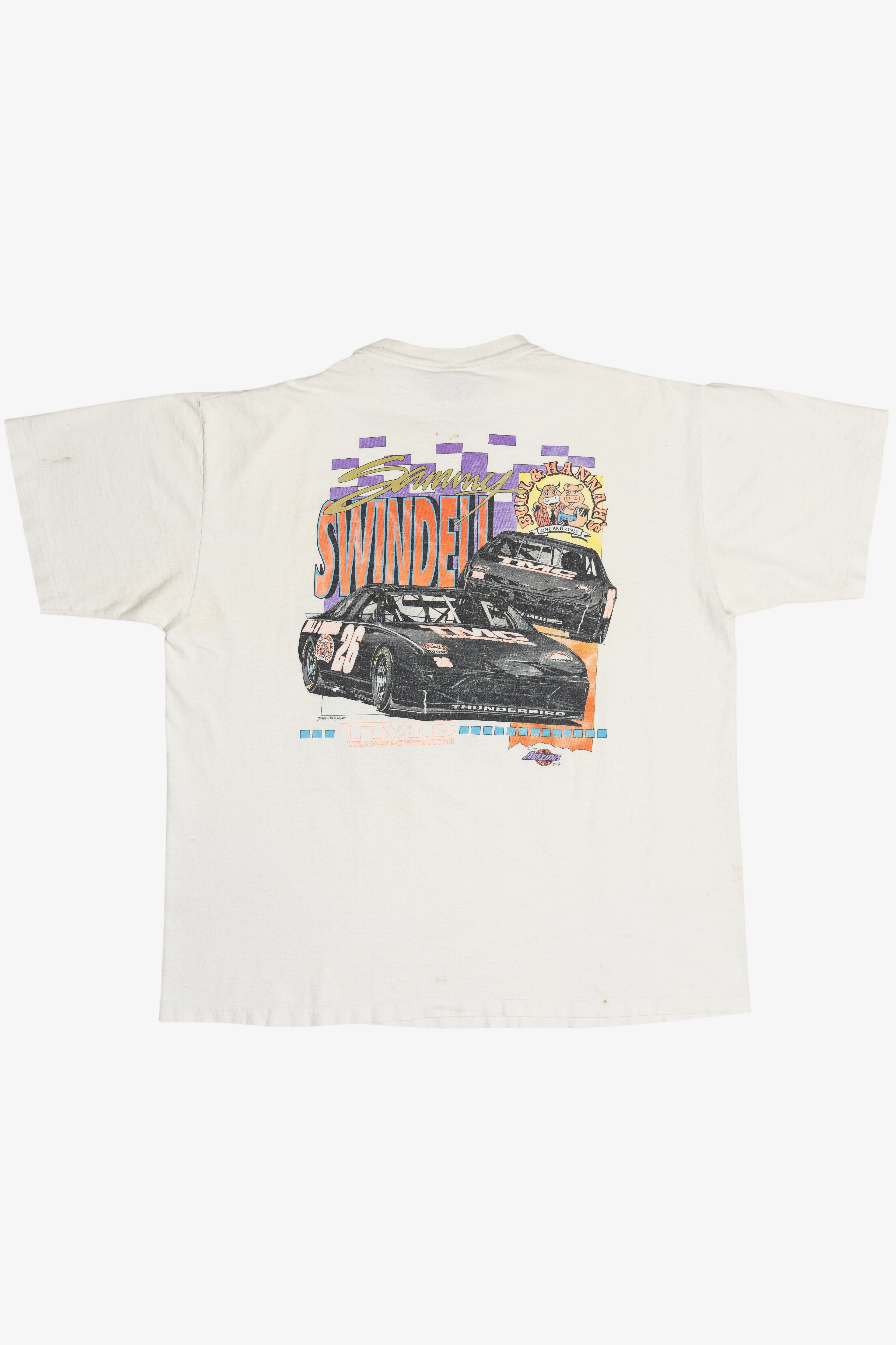 Vintage Sammy Swindell "Bull & Hannah's One And Only" TMC Transportation Racing T-Shirt (1990s)