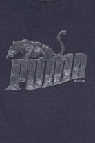 Vintage Distressed Navy Blue Puma T-Shirt (1980s)