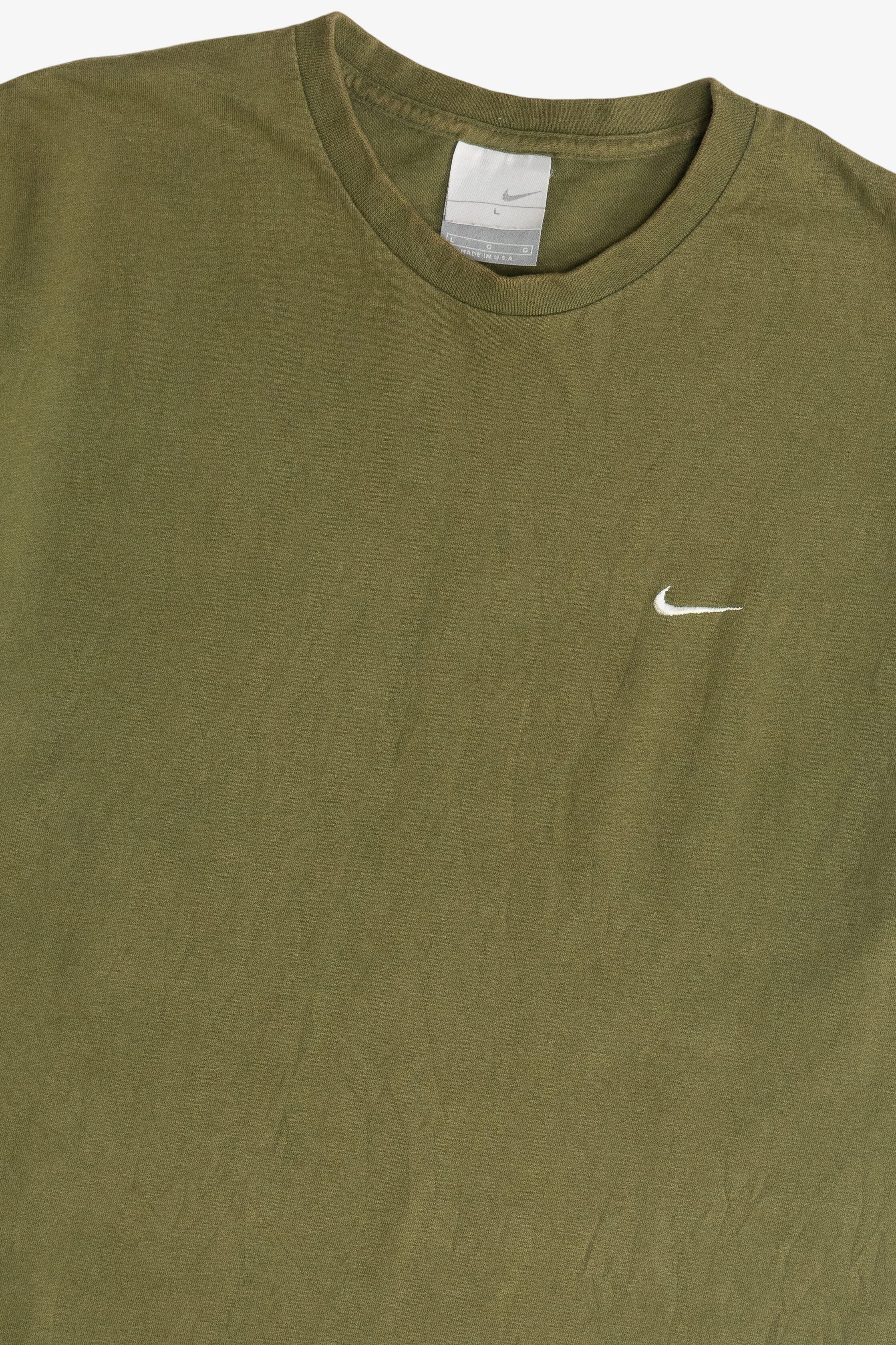 Vintage Nike Embroidered Swoosh Logo Sun Faded T-Shirt (2000s)