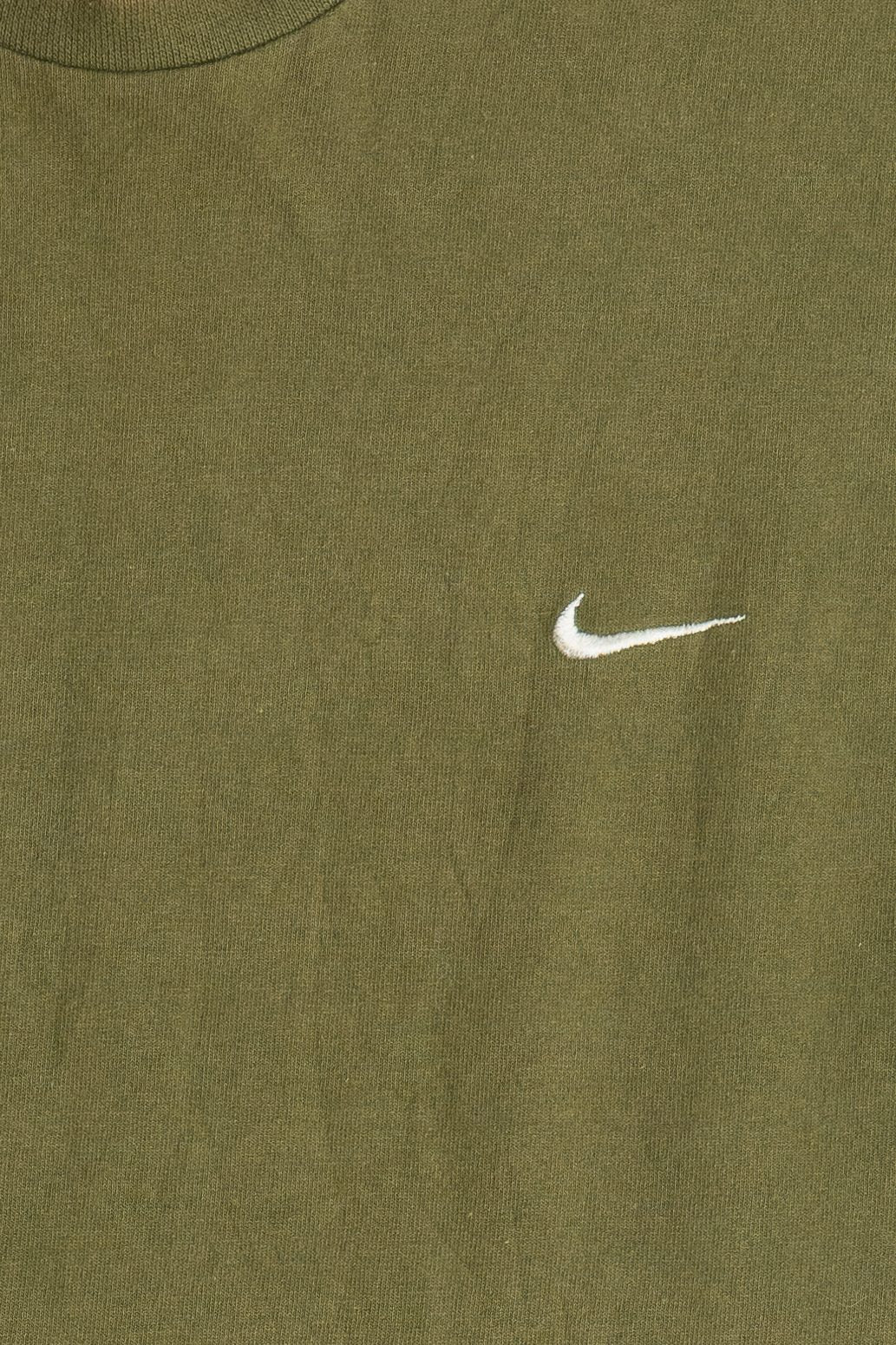 Vintage Nike Embroidered Swoosh Logo Sun Faded T-Shirt (2000s)