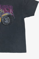 Vintage "Rolling Thunder" Motorcycle Back Print T-Shirt (1990s)