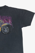 Vintage "Rolling Thunder" Motorcycle Back Print T-Shirt (1990s)