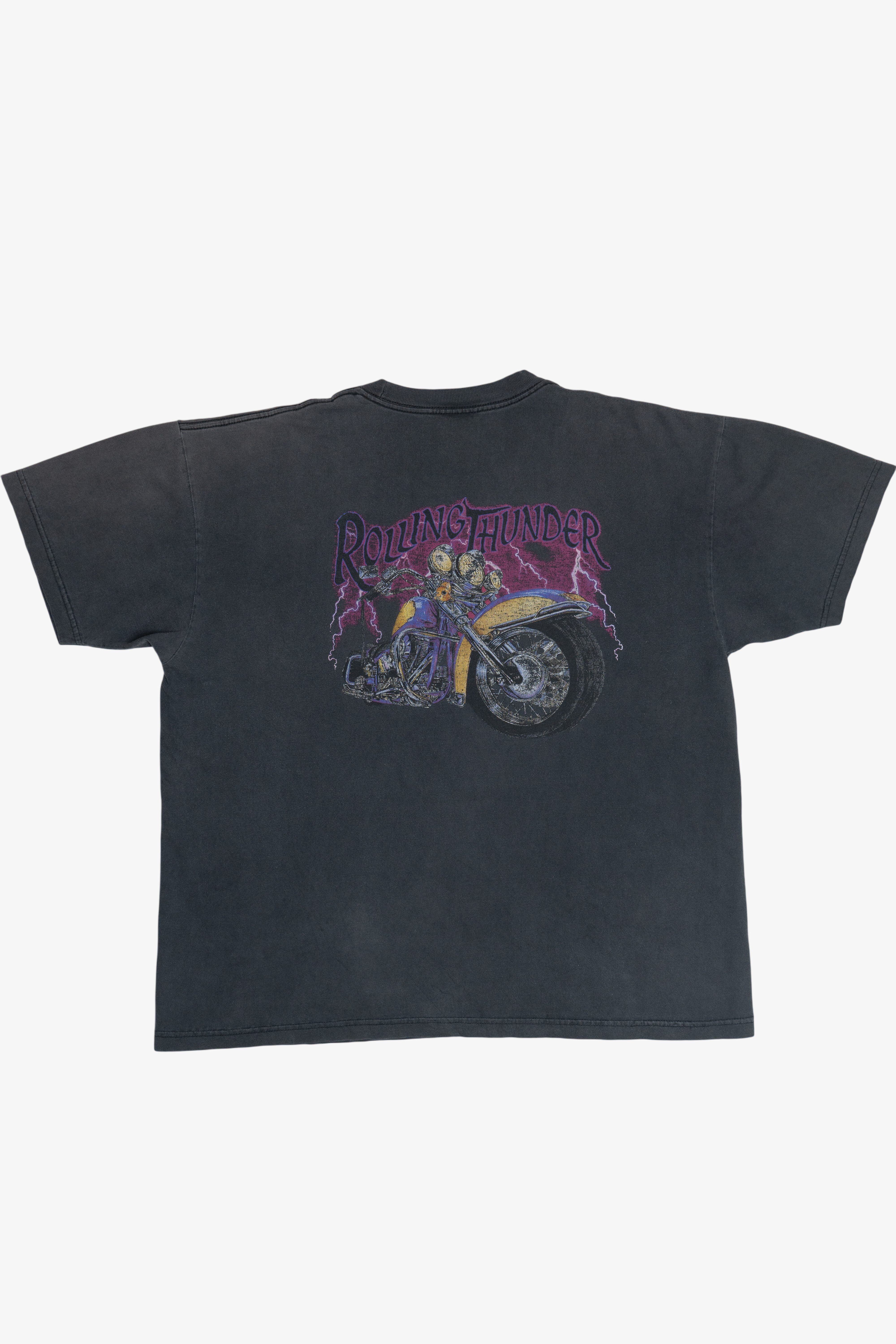 トップス RARE Rolling Thunder T-SHIRT Vintage 