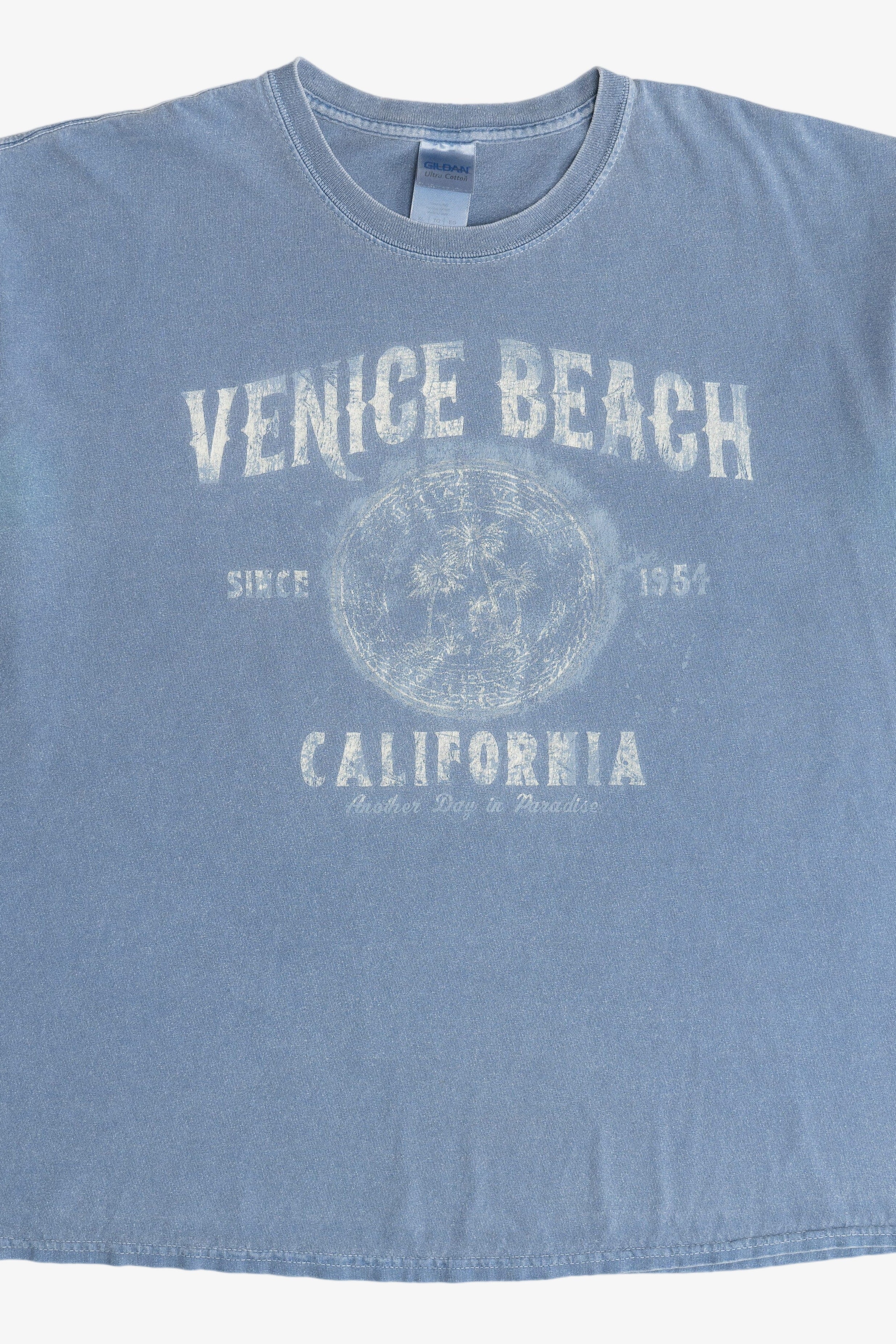 "Venice Beach California" Faded Distressed T-Shirt (2010s)