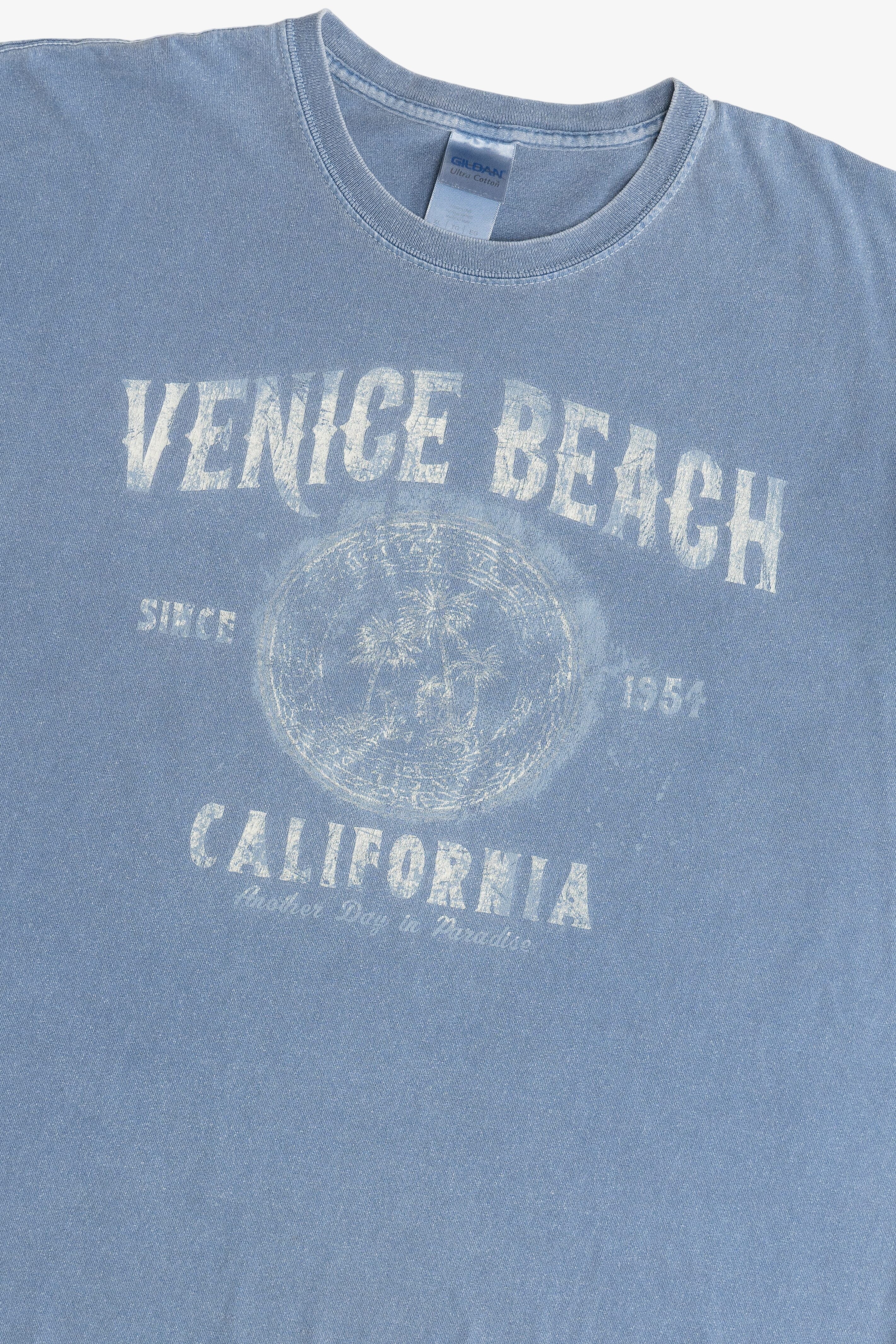 "Venice Beach California" Faded Distressed T-Shirt (2010s)