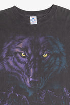 Vintage Wolf "Mackinac" Faded Distressed T-Shirt (1990s)