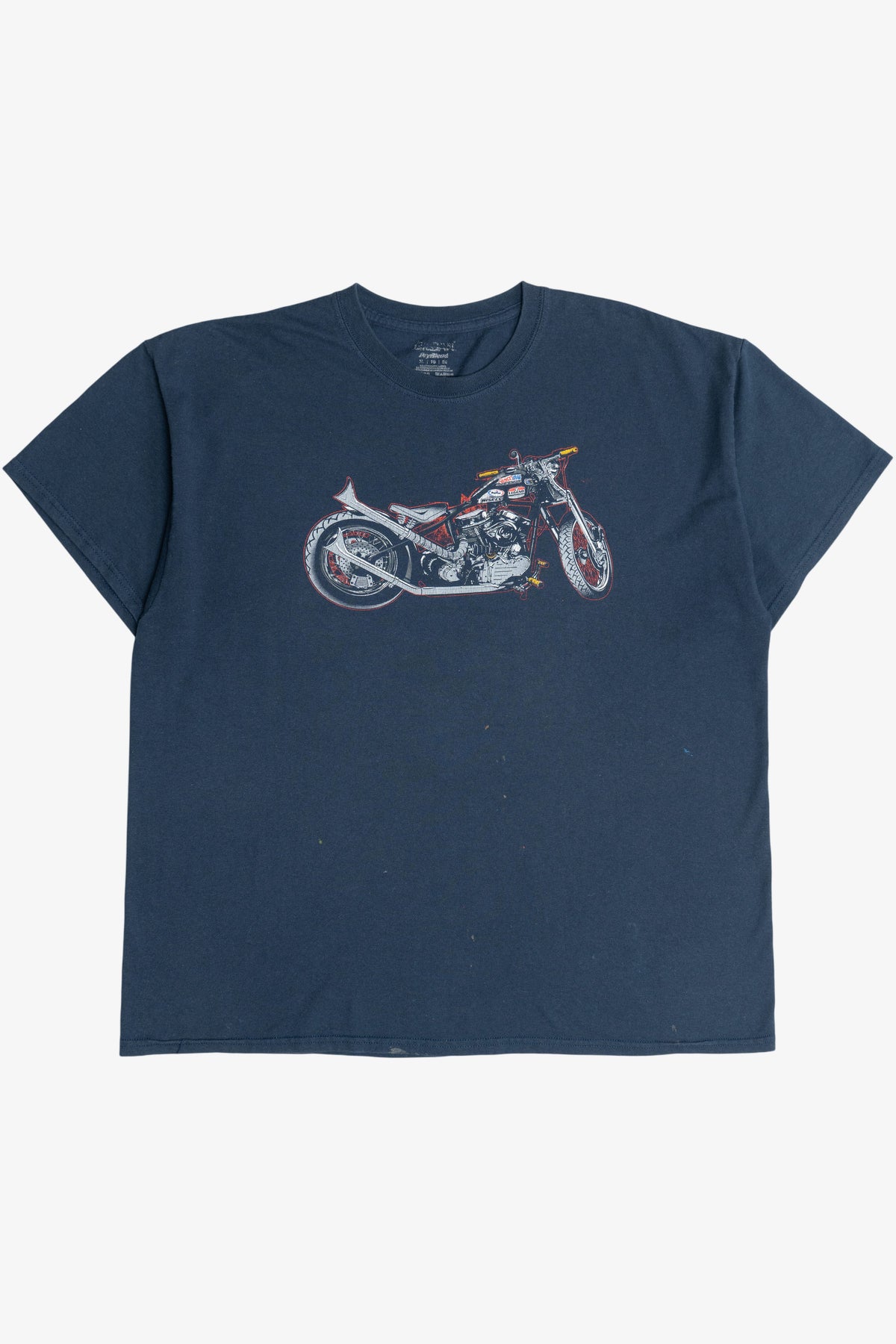 Distressed Motorcycle Paint Stained T-Shirt (2010s)