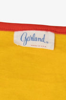 Vintage Yellow Garland V-Neck Faux Wrap Dress (1970s)
