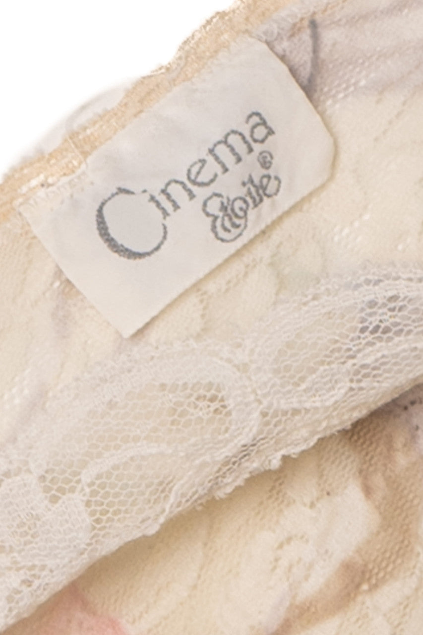 Vintage Floral Lace Cinema Etoile Lingerie Dress