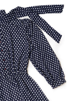 Vintage Navy Polka Dot The Jones Girl Sheer Dress