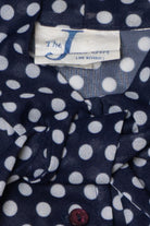 Vintage Navy Polka Dot The Jones Girl Sheer Dress