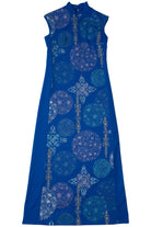 Vintage Alfred Shaheen Cheongsam Maxi Dress
