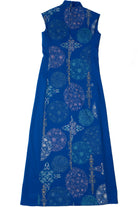 Vintage Alfred Shaheen Cheongsam Maxi Dress