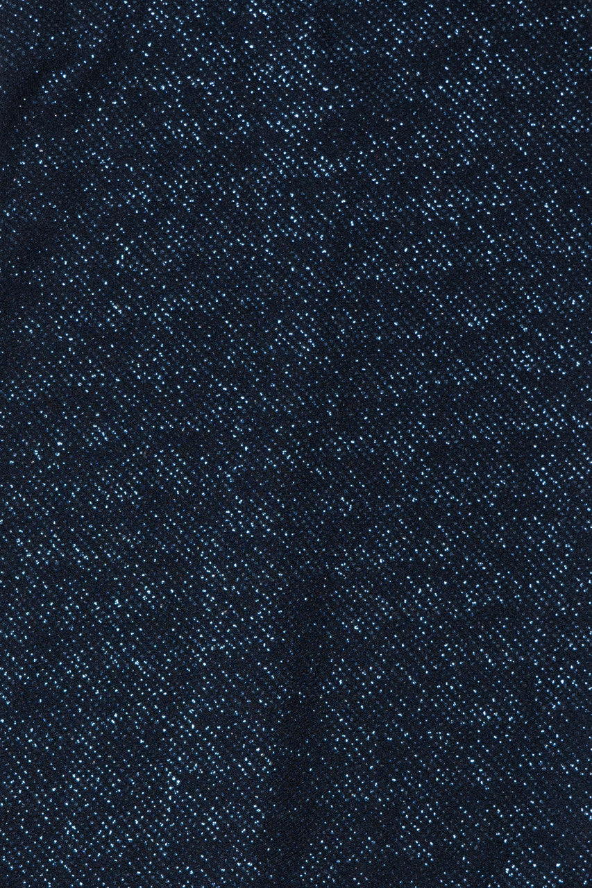 Vintage Dark Blue Sparkly Midi Dress