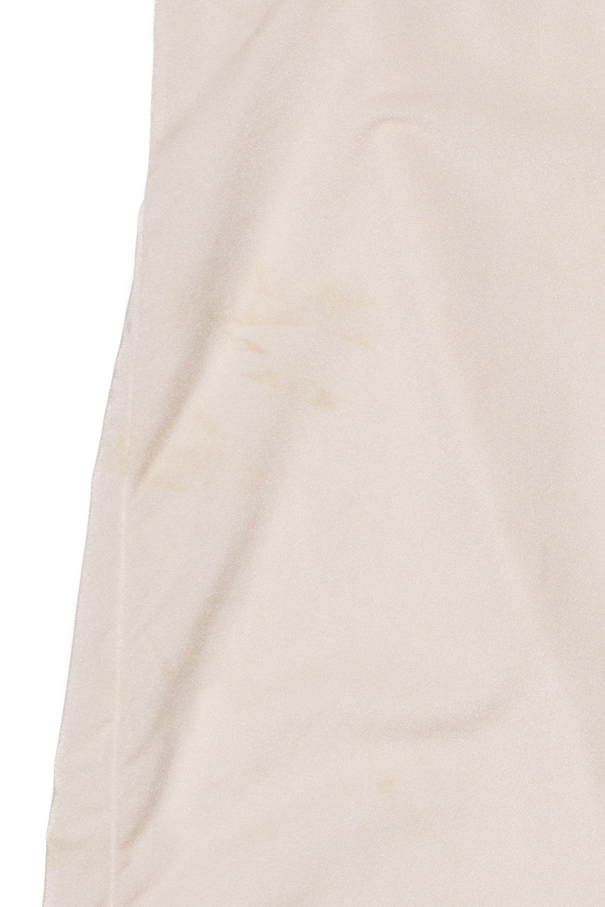 Vintage Lace Lined Thigh Slit Slip Dress