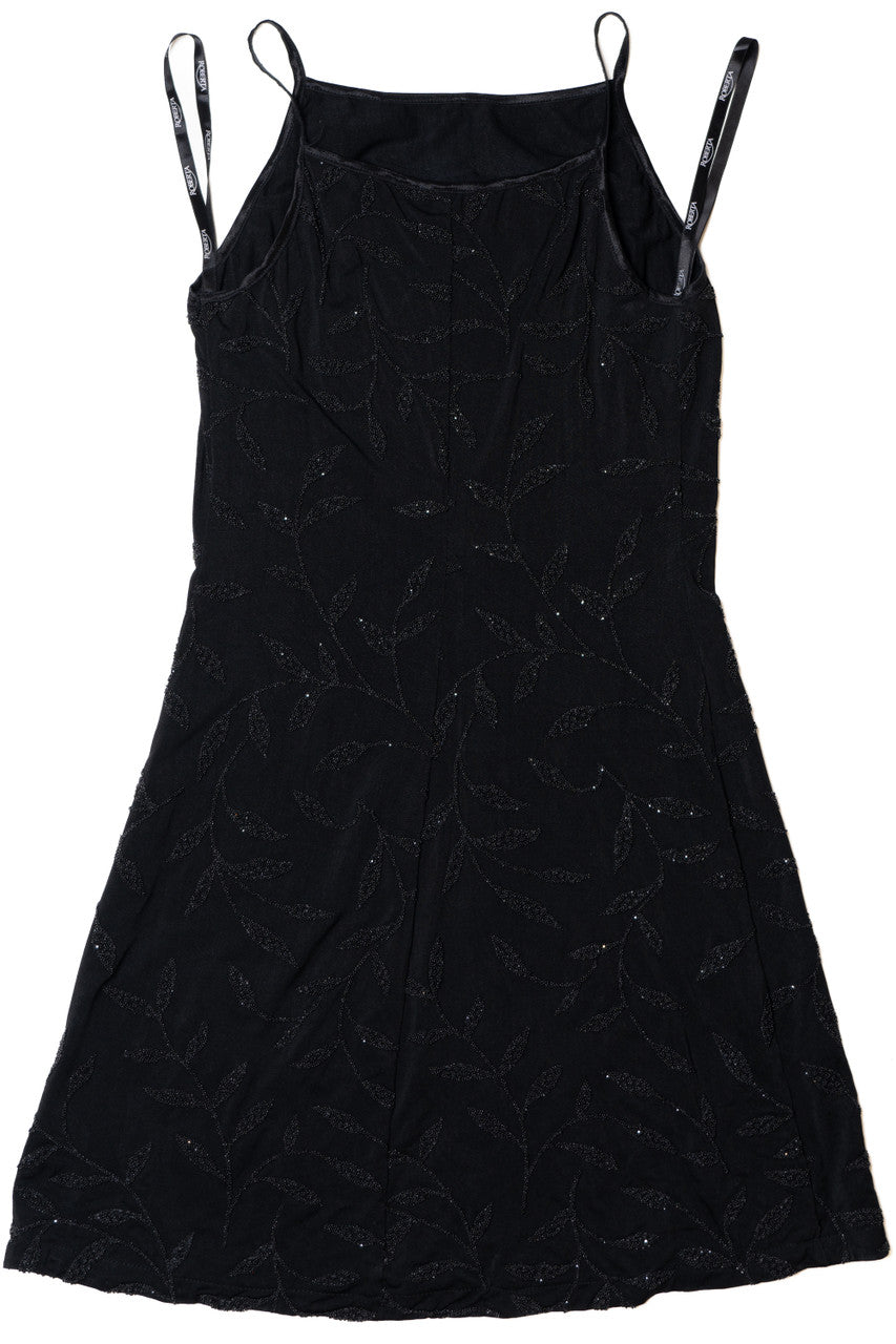 Vintage Beaded Little Black Dress