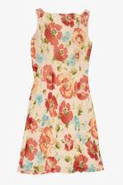 Vintage Beige Ann Taylor Floral Dress (1990s)