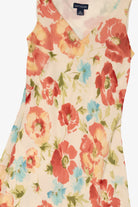 Vintage Beige Ann Taylor Floral Dress (1990s)