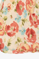 Vintage Beige Ann Taylor Floral Dress (1990s)