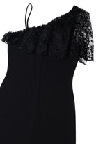 Vintage Lacey Flutter Sleeve French Curve Dress