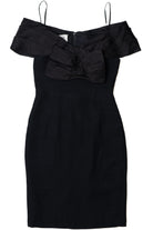Vintage 1980s A.J. Bari  Off Shoulder Mini Dress